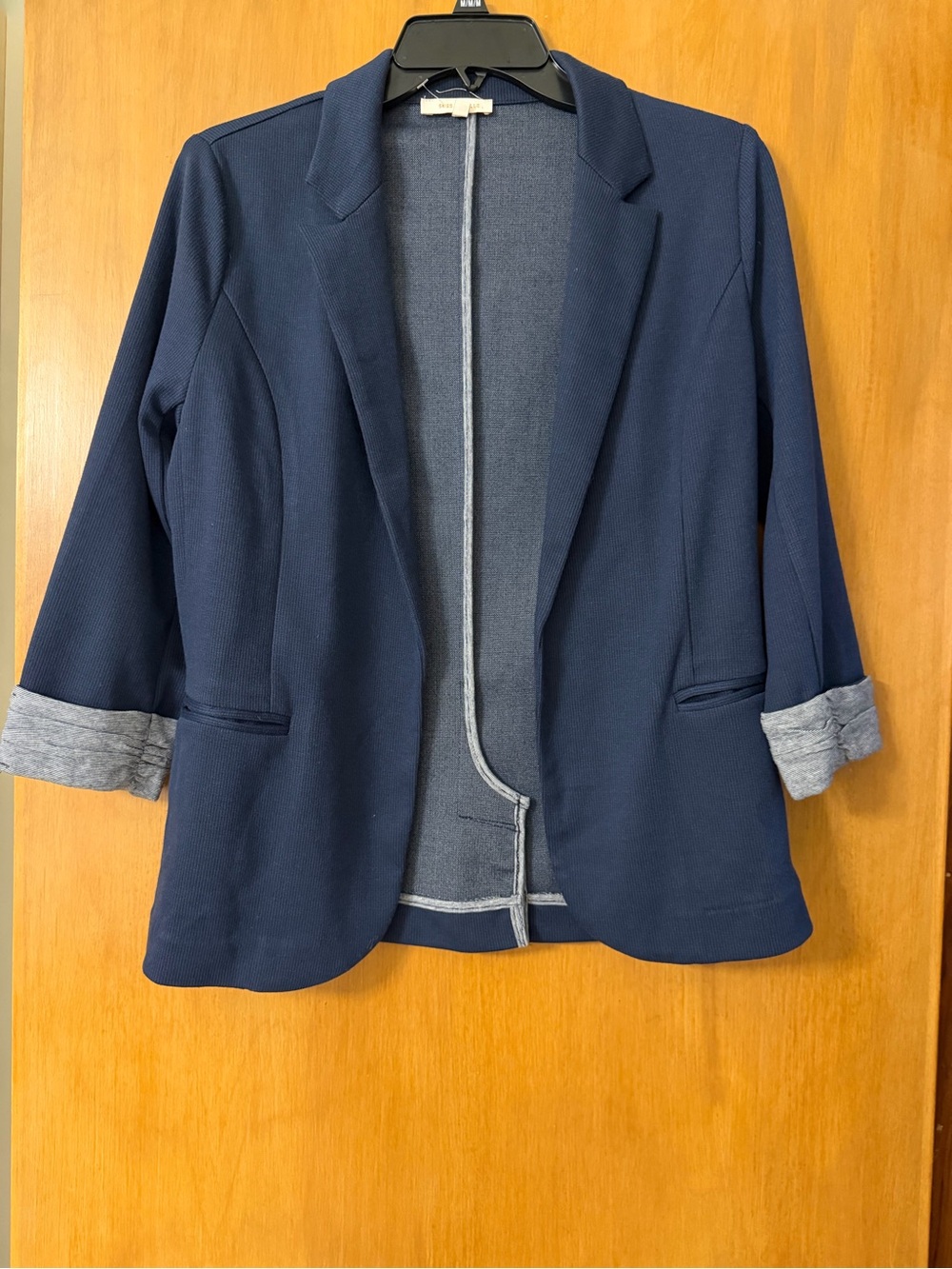 NWOT Skies Are Blue Navy Open-Front Casual Blazer